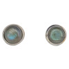 Labradorite Sterling Silver Stud Earrings