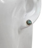 Labradorite Sterling Silver Stud Earrings
