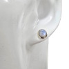 Moonstone Sterling Silver Stud Earrings