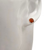 Red Onyx Sterling Silver Stud Earrings