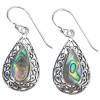 Abalone Sterling Silver Dangle Earrings