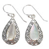 Pearl Sterling Silver Dangle Earrings