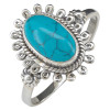 Howlite Sterling Silver Ring