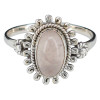 Rose Quartz Sterling Silver Ring