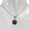 Faceted Black Onyx Sterling Silver Pendant