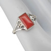 Red Onyx Sterling Silver Ring