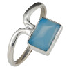 Blue Chalcedony Sterling Silver Ring