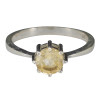 Faceted Citrine Sterling Silver Ring