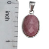 Faceted Tourmaline Sterling Silver Pendant