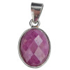 Faceted Tourmaline Sterling Silver Pendant