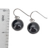 Black Agate Sterling Silver Dangle Earrings