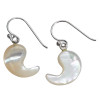 Mother of Pearl Sterling Silver Hook Earrings