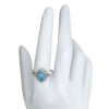 Blue Chalcedony Sterling Silver Ring