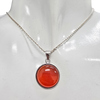 Red Onyx Sterling Silver Pendant