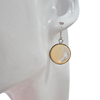 Mother of Pearl Sterling Silver Hook Earrings