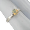 Faceted Opal Sterling Silver Ring