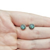 Labradorite Sterling Silver Stud Earrings