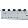 Lapis Sterling Silver Link Bracelet