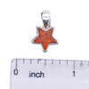 Amber Sterling Silver Star Pendant.