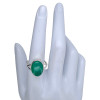 Green Onyx Sterling Silver Ring