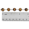 Tiger Eye Sterling Silver Link Bracelet (6442)