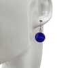 Lapis Sterling Silver Hook Earrings