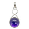 Amethyst Sterling Silver Pendant