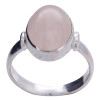 Rose Quartz Sterling Silver Ring (2036)