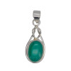 Green Onyx Sterling Silver Pendant