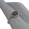 Garnet Sterling Silver Ring