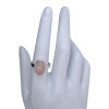 Rose Quartz Sterling Silver Ring