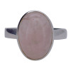 Rose Quartz Sterling Silver Ring
