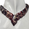 Cleopatra Style Cherry Amber Carved Beaded Necklace