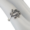 Sterling Silver Leaf Wrap Ring
