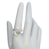 Mother-of-Pearl Sterling Silver Heart Ring