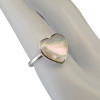 Mother-of-Pearl Sterling Silver Heart Ring