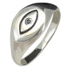 Evil Eye Sterling Silver Ring