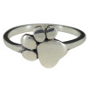 Pawprint Sterling Silver Ring