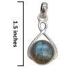 Labradorite Sterling Silver Pendant