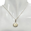 Butterscotch Amber Sterling Silver Seashell Design Pendant