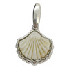 Butterscotch Amber Sterling Silver Seashell Design Pendant