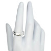 Modern Cut-Out Sterling Silver Ring
