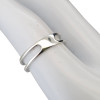 Modern Cut-Out Sterling Silver Ring