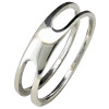 Modern Cut-Out Sterling Silver Ring
