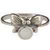 Mother-of-Pearl Sterling Silver Butterfly Ring