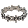 Sterling Silver Flower Band Ring