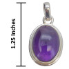 Amethyst Sterling Silver Pendant (7877)