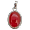 Red Onyx Sterling Silver Pendant (7877)