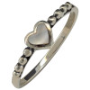 Mother-of-Pearl Sterling Silver Heart Ring
