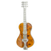 Cognac Amber .925 Silver Guitar Pin/Pendant